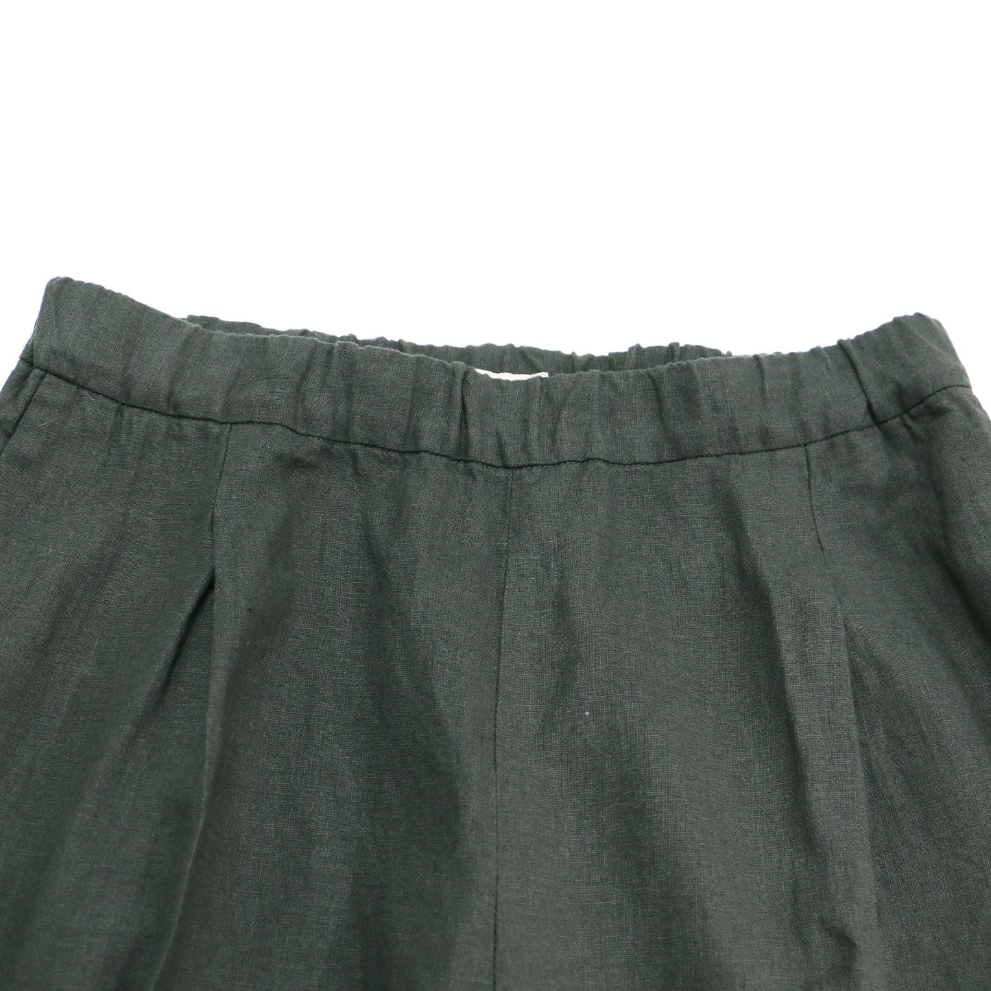 24春夏 リネン リラックス ワイド パンツ / Linen Relax Wide タック ウエストゴム