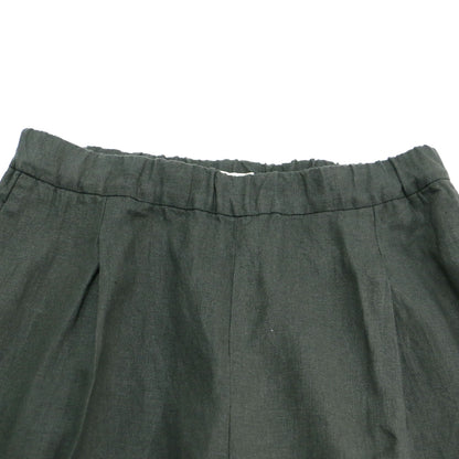 24春夏 リネン リラックス ワイド パンツ / Linen Relax Wide タック ウエストゴム