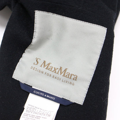 ウール フード付き ロング ベスト / CUCITO A MANO ジレ Iライン