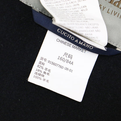 ウール フード付き ロング ベスト / CUCITO A MANO ジレ Iライン