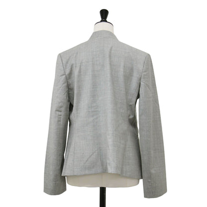 ウール ノーカラー ジャケット / EXECUTIVE DONNA Vネック 長袖 ストレッチ