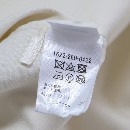 コットン カラーレス ジャケット / COTTON COLLAR LESS JACKE ノーカラー 長袖 Vネック