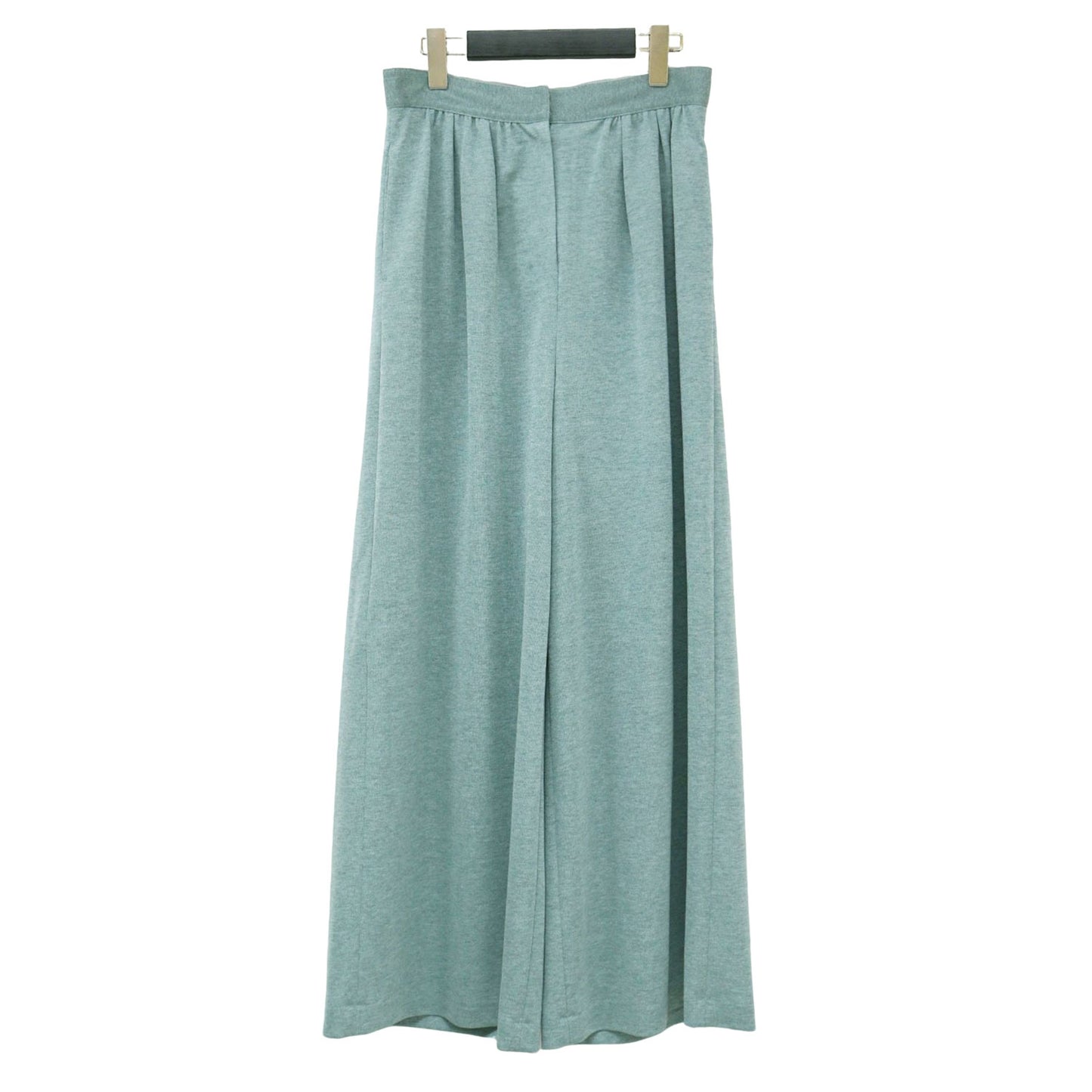 ラメジャージー ウエストギャザー セミワイド パンツ / ストレッチ ウォッシャブル