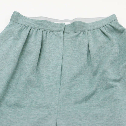 ラメジャージー ウエストギャザー セミワイド パンツ / ストレッチ ウォッシャブル
