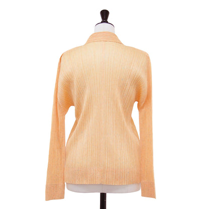 プリーツ シャツ / ブラウス カーディガン 長袖 ドット ウォッシャブル