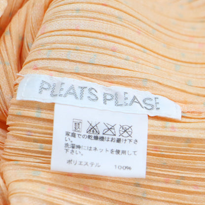 プリーツ シャツ / ブラウス カーディガン 長袖 ドット ウォッシャブル