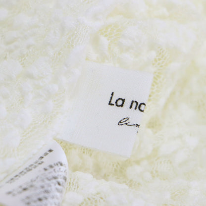 レース カットソー / Tシャツ クルーネック 長袖 ロングスリーブ シアー ストレッチ