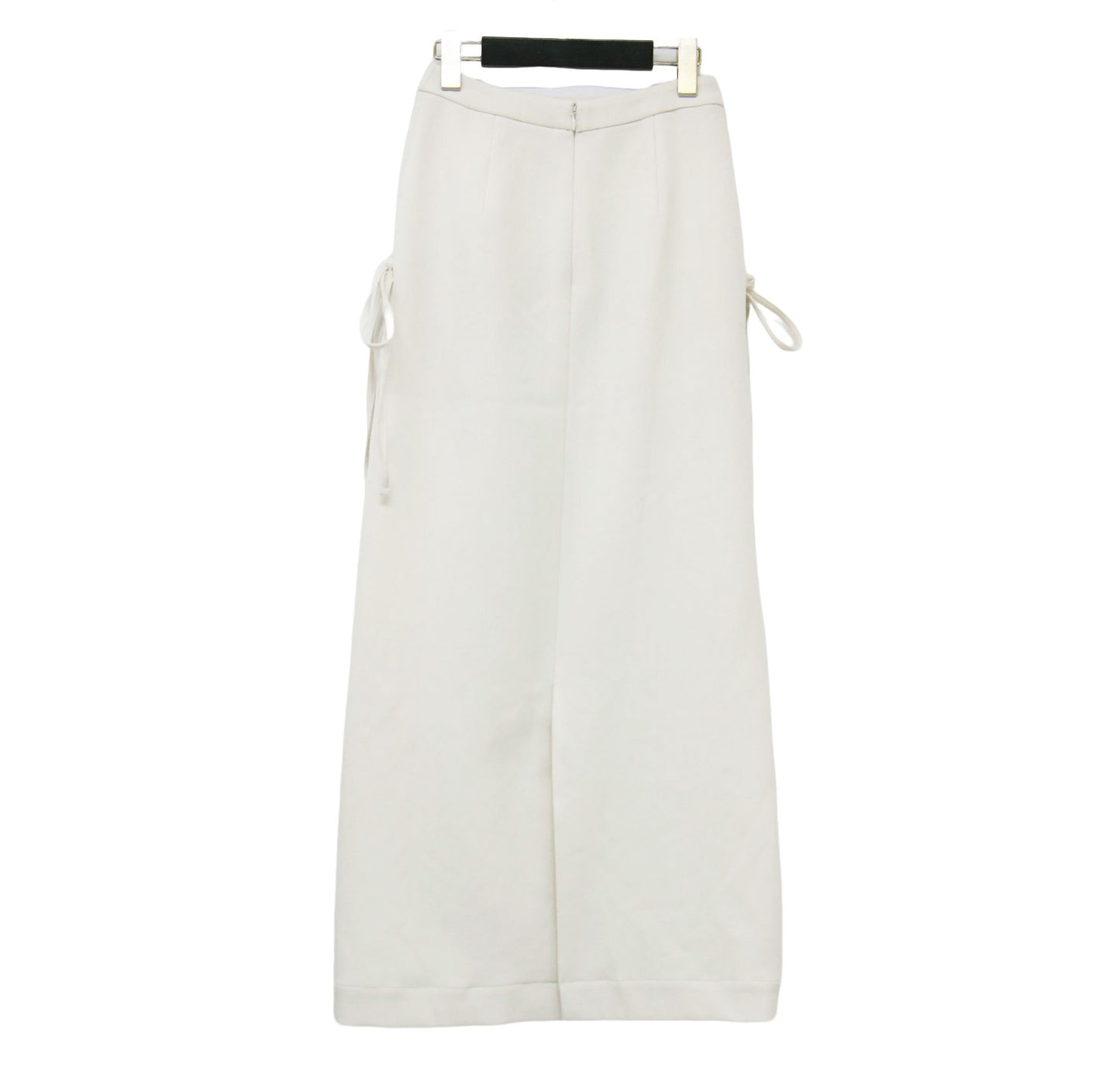 ドローストリング Iライン スカート / DRAWSTRING SKIRT マキシ丈 ギャザー スリット