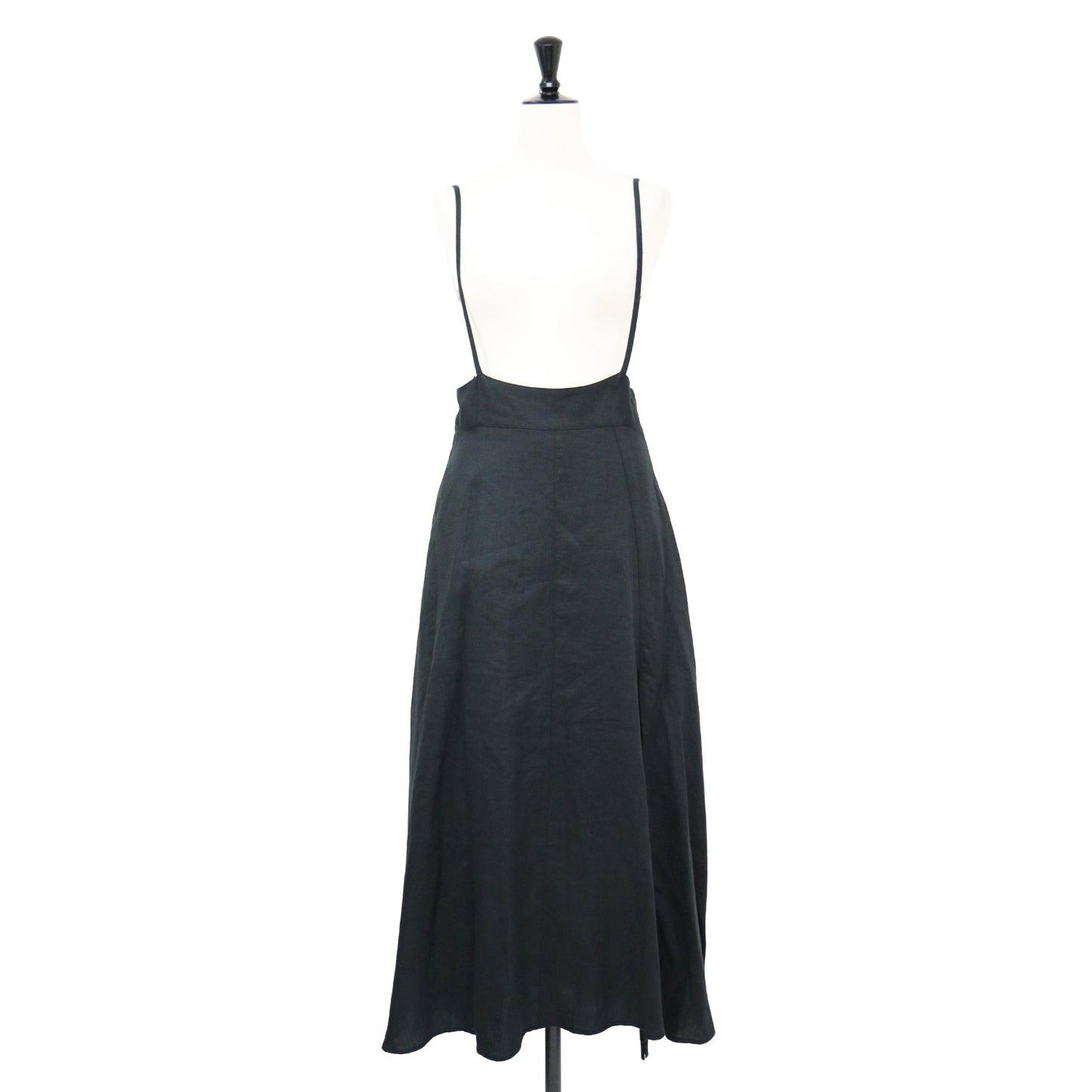 リネン スリット キャミソール ドレス / Linen slit camisole dress ワンピース フレア