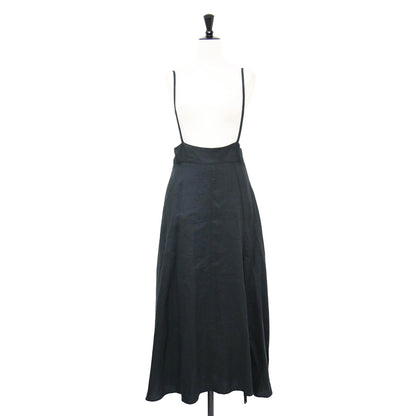 リネン スリット キャミソール ドレス / Linen slit camisole dress ワンピース フレア