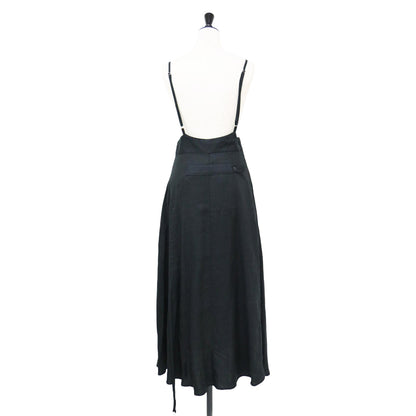 リネン スリット キャミソール ドレス / Linen slit camisole dress ワンピース フレア