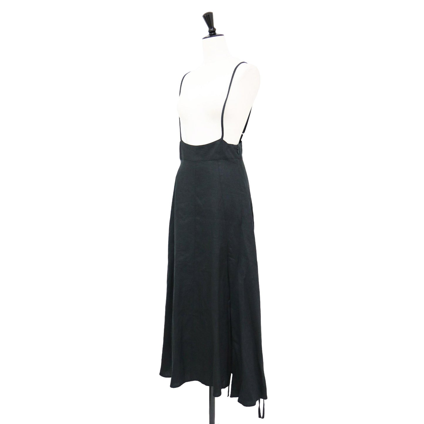 リネン スリット キャミソール ドレス / Linen slit camisole dress ワンピース フレア