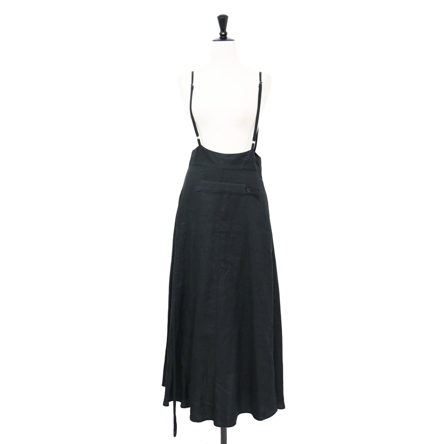 リネン スリット キャミソール ドレス / Linen slit camisole dress ワンピース フレア