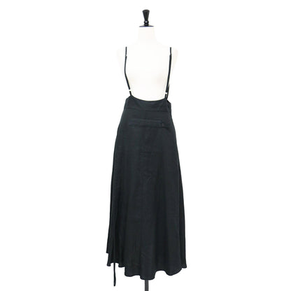 リネン スリット キャミソール ドレス / Linen slit camisole dress ワンピース フレア