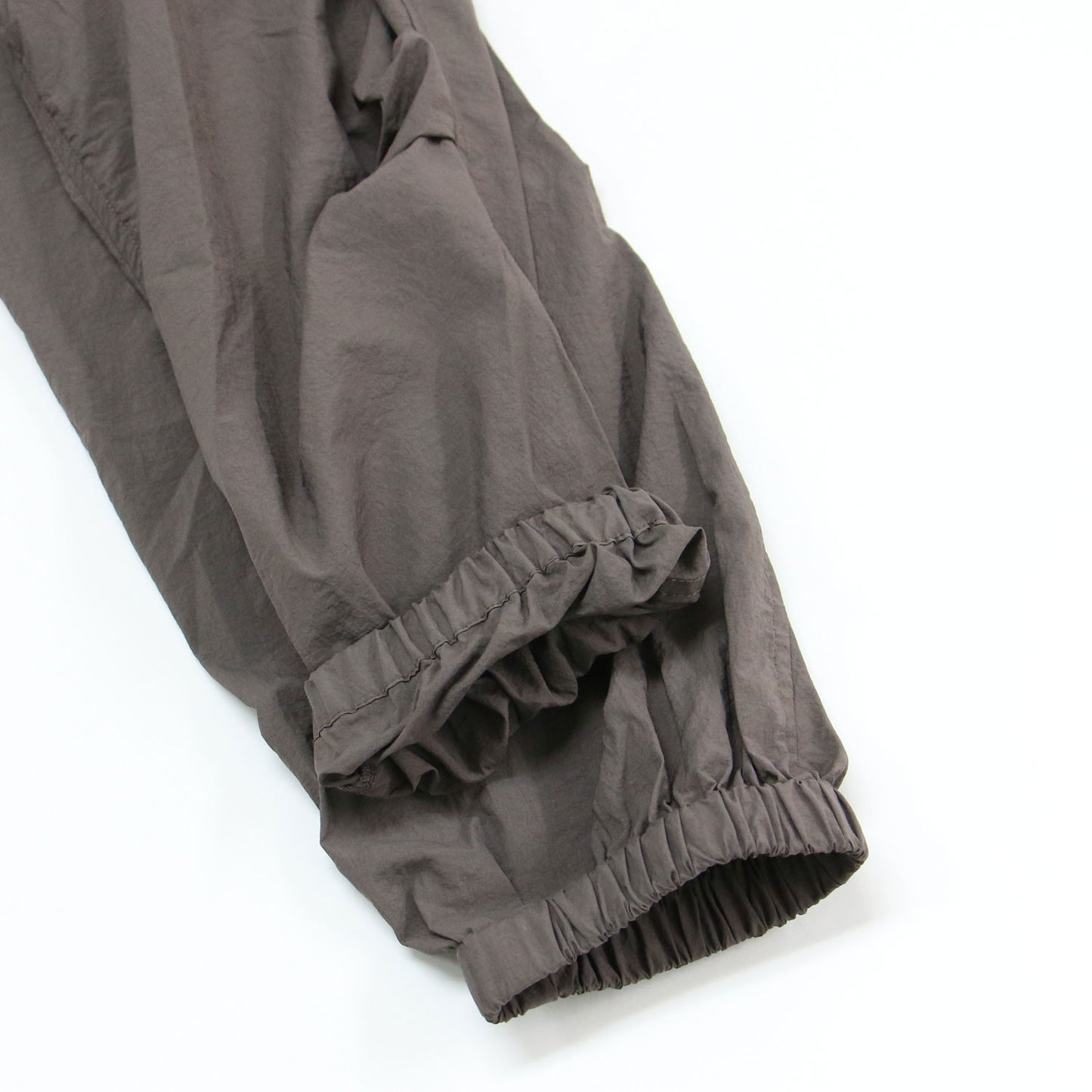 ウエスト絞り ユーティリティー ロングコート / フード ドロスト サイドスリット ナイロン