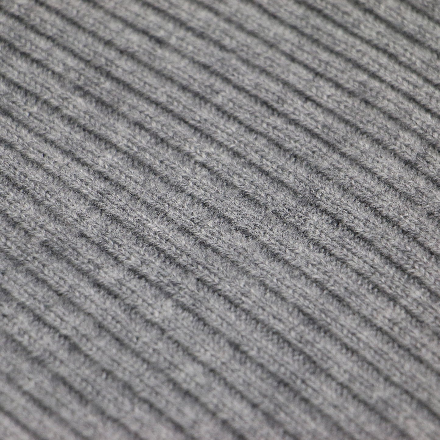 20秋冬 ウール リブ ビルドネック プルオーバー / ニット スタンドカラー 長袖 Iライン ミドルゲージ ワイド