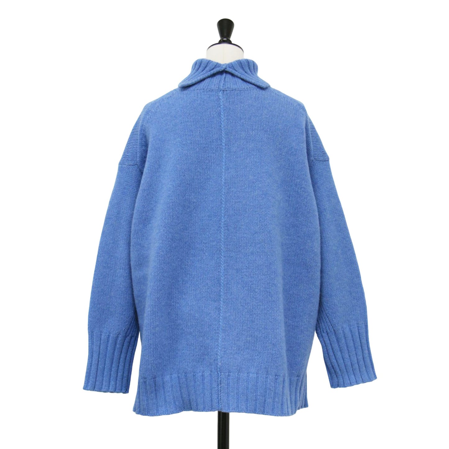 ウール カシミヤ ハイネック プルオーバー / ニット 長袖 ワイドシルエット スリット