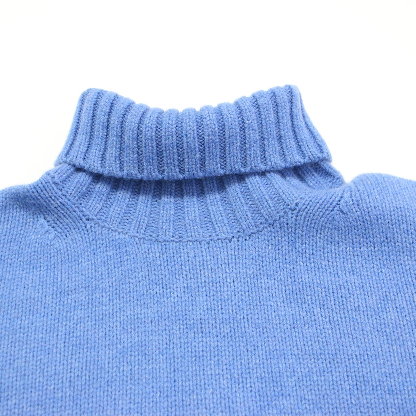 ウール カシミヤ ハイネック プルオーバー / ニット 長袖 ワイドシルエット スリット