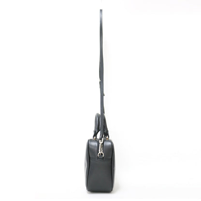 スクエア ミニ ボストンバッグ / ハンドバッグ 2WAY スムースレザー