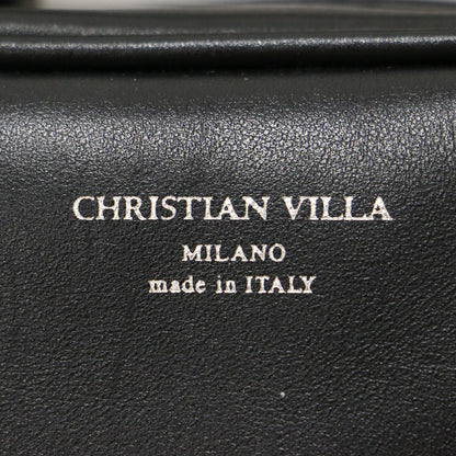 スクエア ミニ ボストンバッグ / ハンドバッグ 2WAY スムースレザー