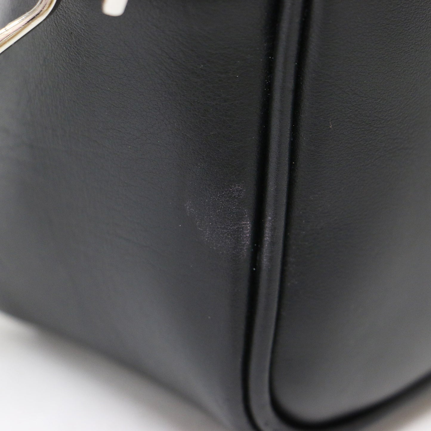 スクエア ミニ ボストンバッグ / ハンドバッグ 2WAY スムースレザー