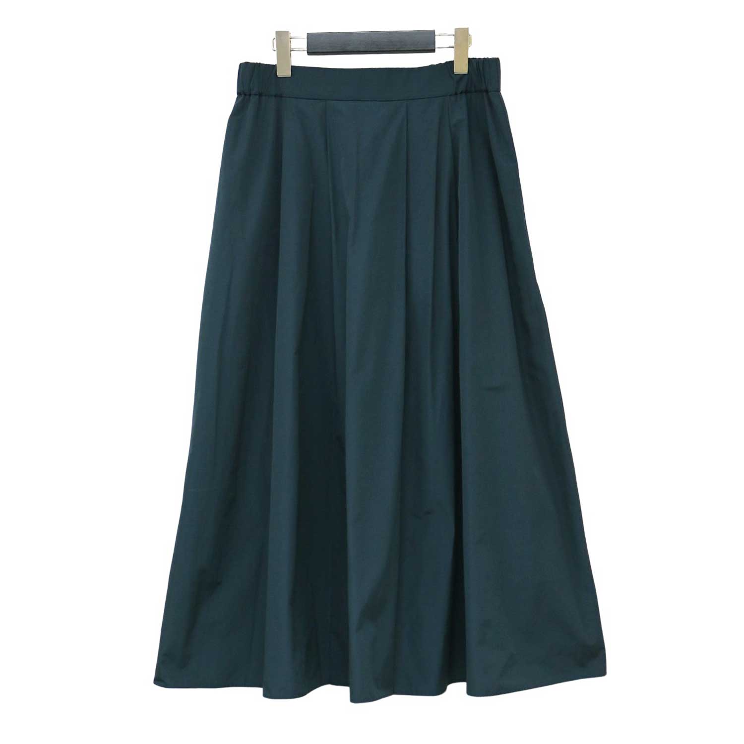 23区　新品タグ付ティアード　タフタ　ギャザースカート　大きいサイズ48 黒 メモリータフタ ティアード スカート / 23区 | ファッション通販