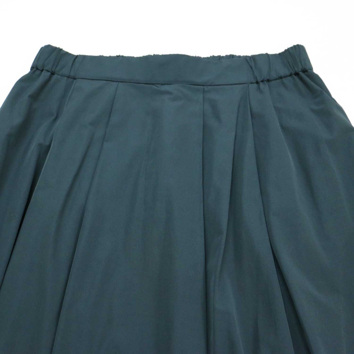 シンシアタフタ ギャザー スカート / ロング丈 ティアード ウエストゴム ウォッシャブル
