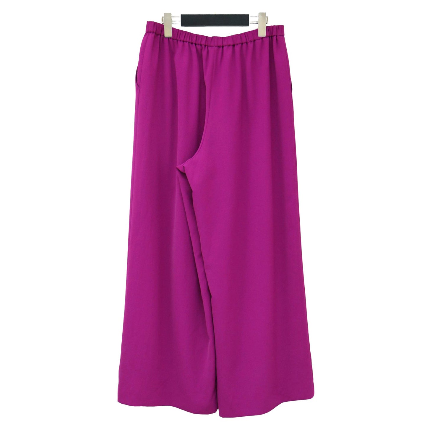 タック ワイド プルオン パンツ / ウエストゴム ストレッチ