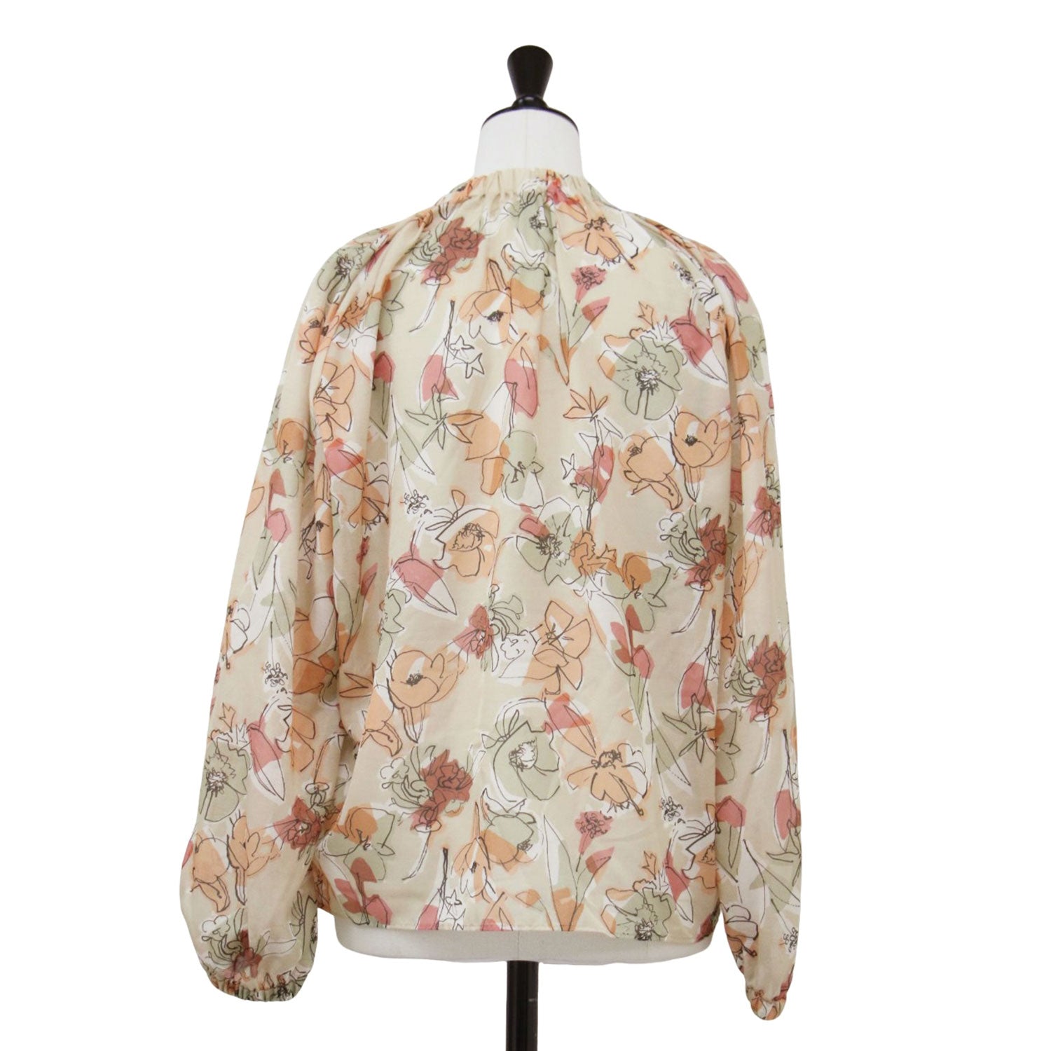 ピオニープリント ギャザーネックブラウス トゥモローランド 【公式通販】