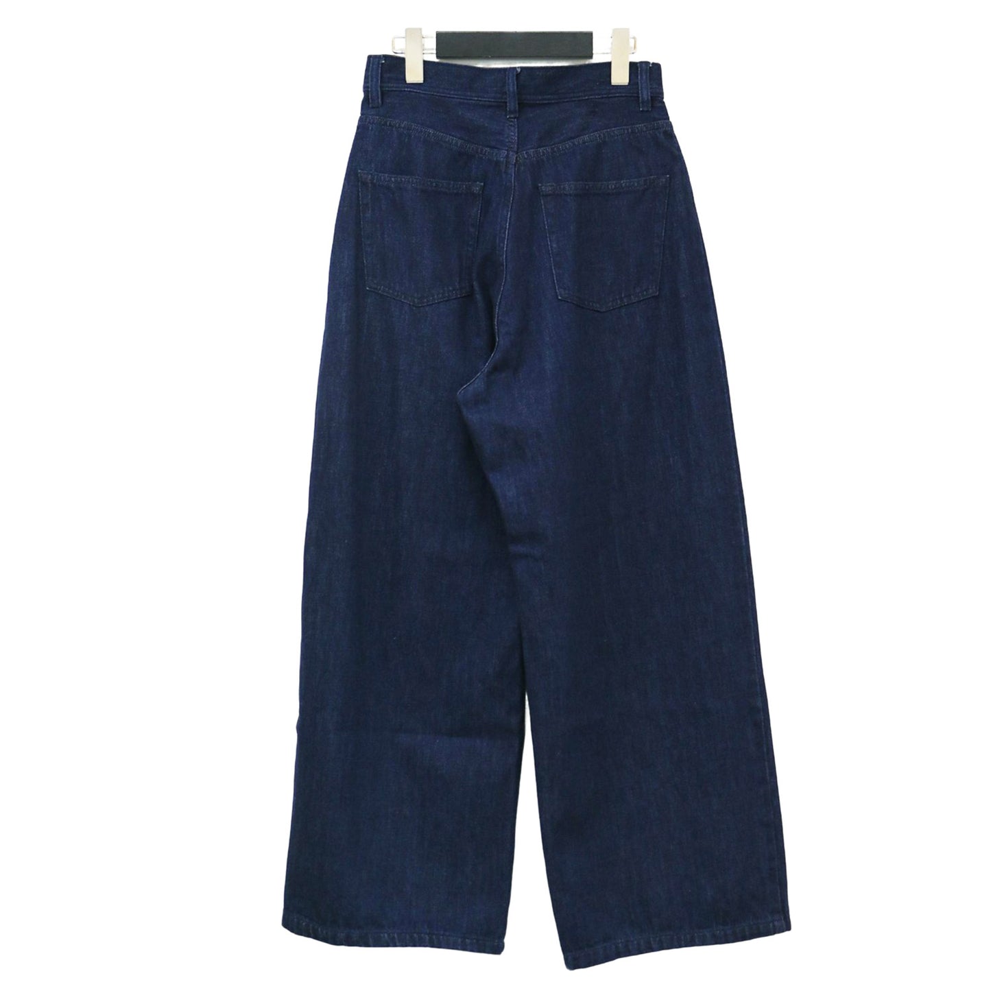 24秋冬 デニム タック ワイド パンツ / プレオーガニック ライトオンス コットン