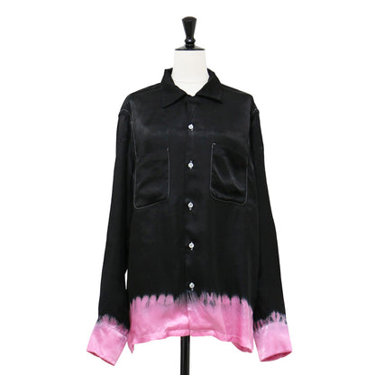 25春夏 × ジャーナルスタンダード 別注 シャツ ソメ / 長袖 サテン 染め