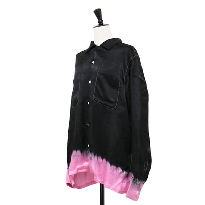 25春夏 × ジャーナルスタンダード 別注 シャツ ソメ / 長袖 サテン 染め