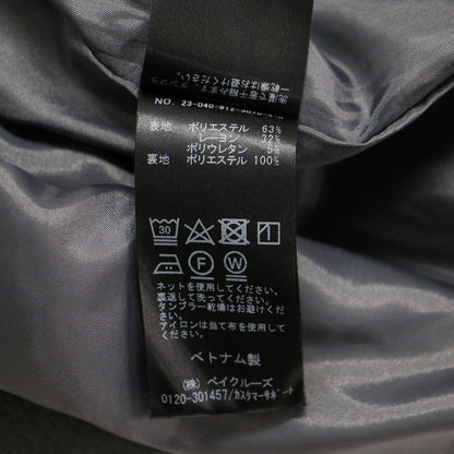 23秋冬 ツイルトロ キーネック ジャンパースカート / ワンピース ノースリーブ Vネック ロング丈 ストレッチ