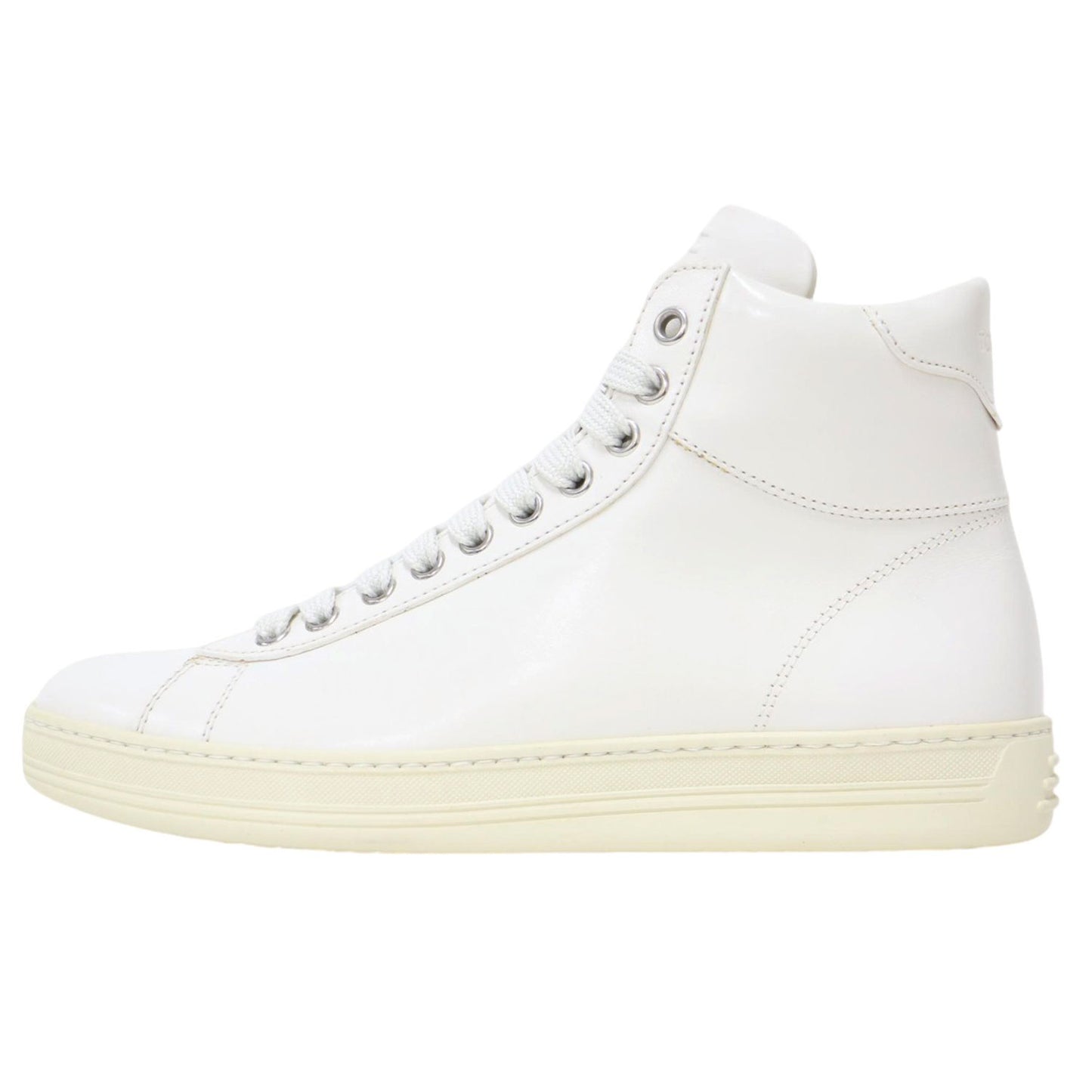 レザー ハイカット スニーカー / レースアップ ロゴ