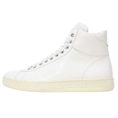 レザー ハイカット スニーカー / レースアップ ロゴ