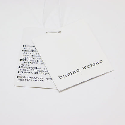 ハードマン リネン ワンピース / シャツワンピース ロング丈 五分袖 バンドカラー