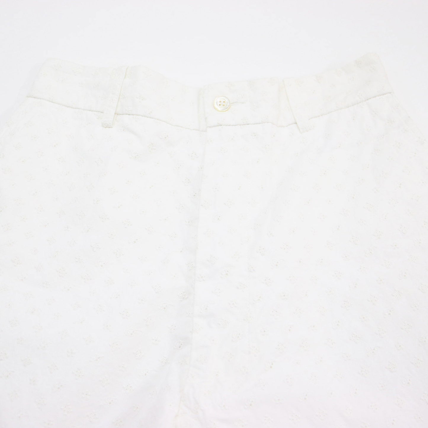 アイレットレース ショートパンツ / ひざ上丈 Aライン コットン