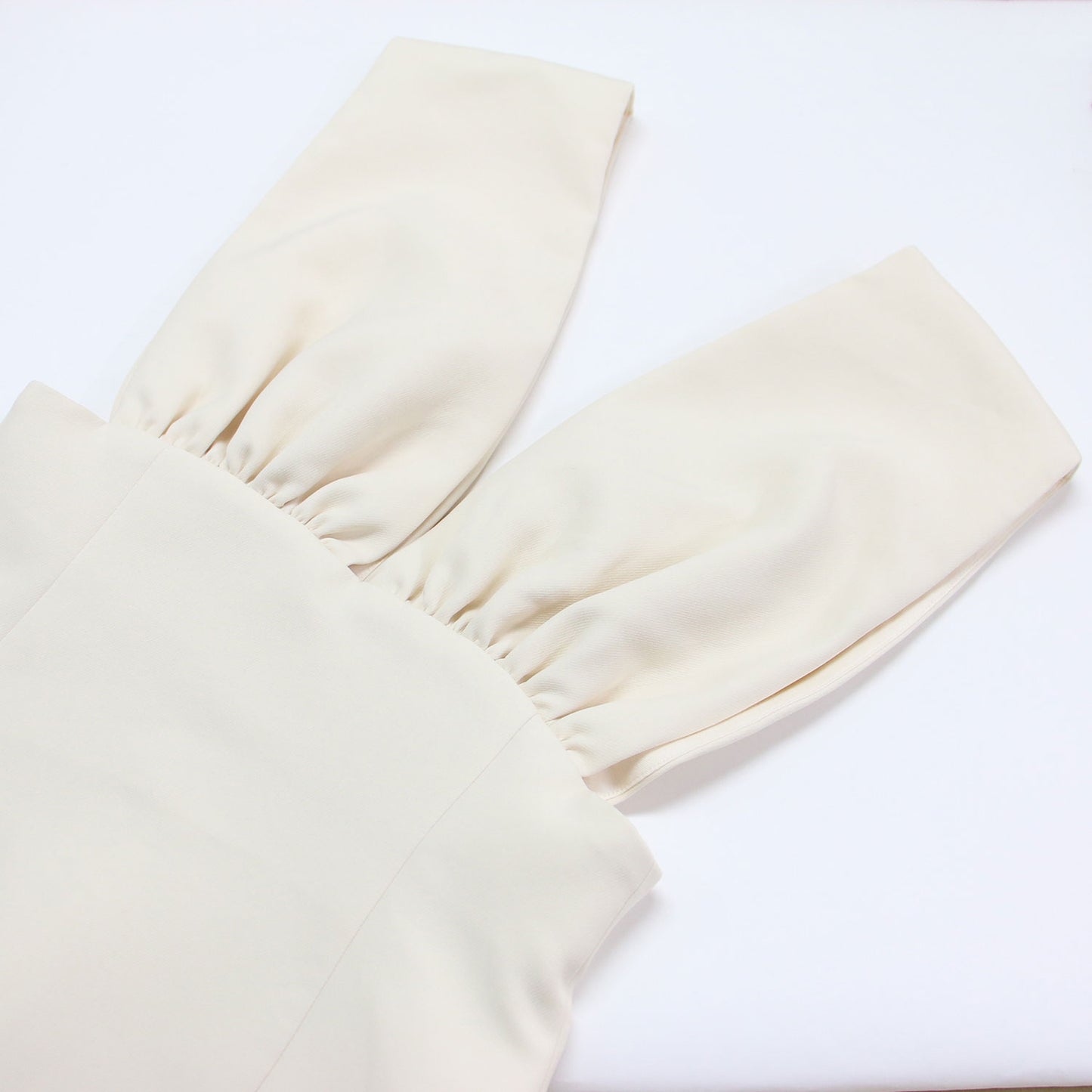 Vネック ハイウエスト ジャンスカ ワンピース / サロペット スカート ロング丈 スリット