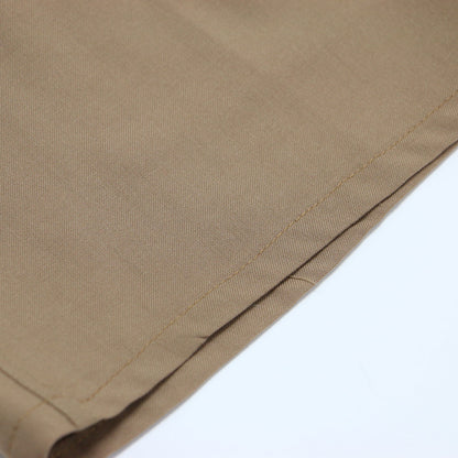 ウール スラックス パンツ / フルレングス ワイド 5ポケット ボタンフライ