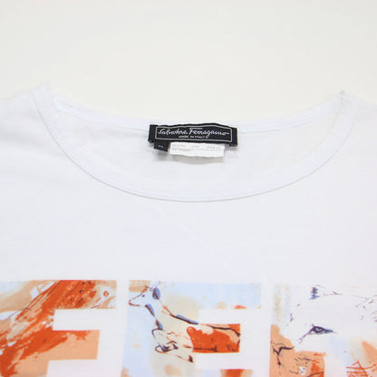 ショートスリーブ アニマル ロゴ Tシャツ / クルーネック 半袖 グラフィック プリント ストレッチ コットン