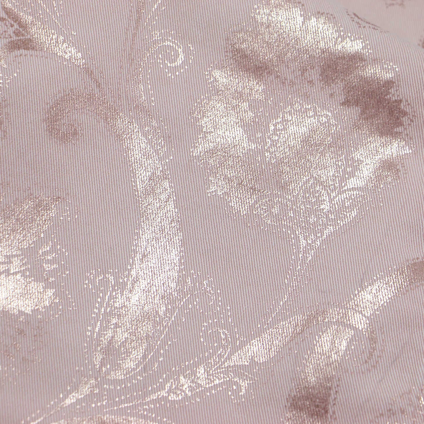 ペイズリー柄 ワイド デニム パンツ / 5ポケット ストレッチ ロゴ コットン