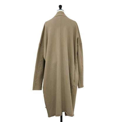 スウェット ロング カーディガン / Sweat Coat ガウンコート 長袖 カットオフ コットン