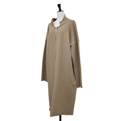 スウェット ロング カーディガン / Sweat Coat ガウンコート 長袖 カットオフ コットン