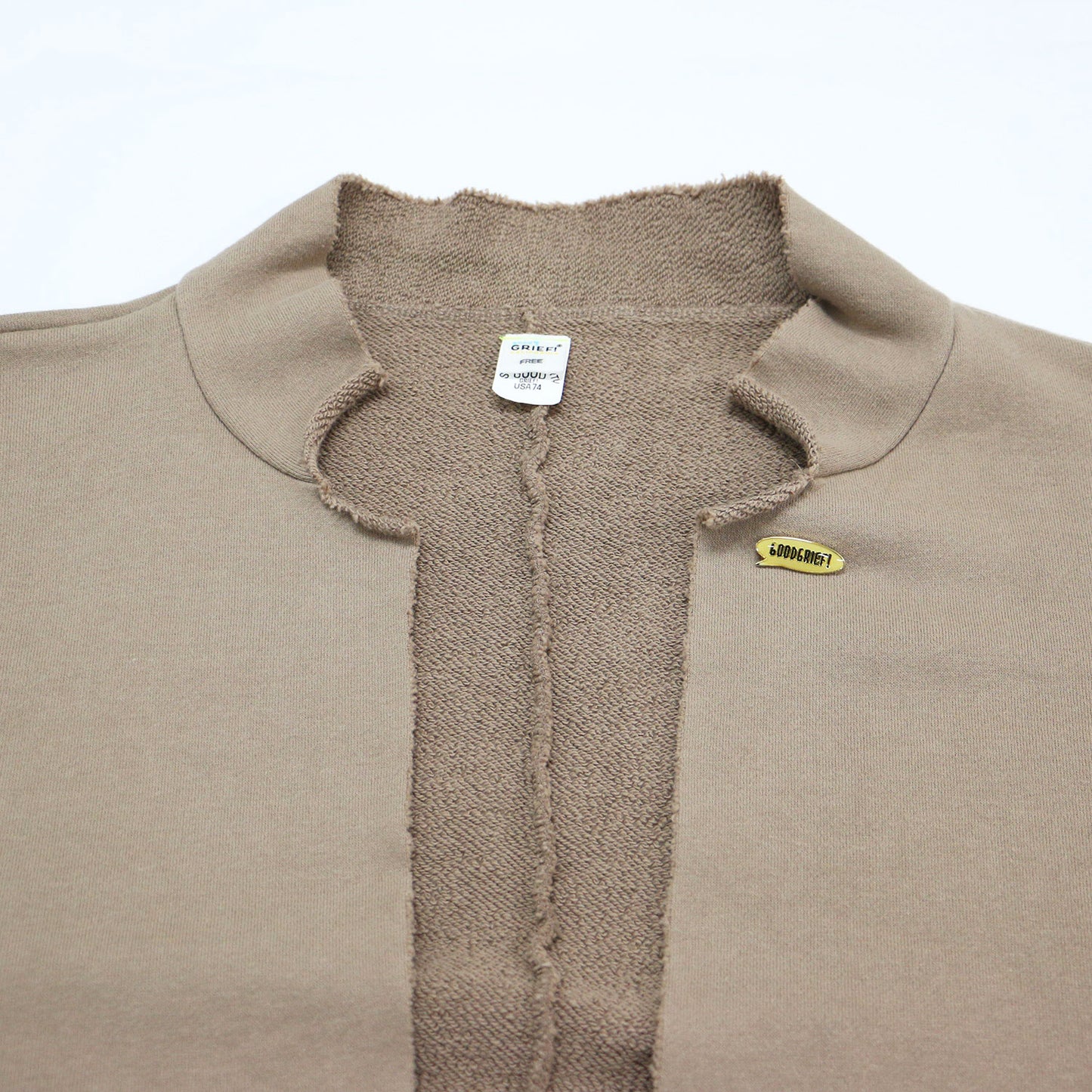 スウェット ロング カーディガン / Sweat Coat ガウンコート 長袖 カットオフ コットン