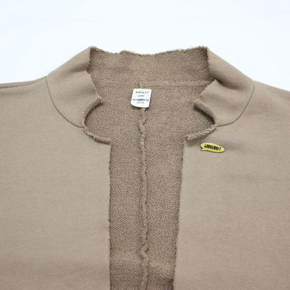 スウェット ロング カーディガン / Sweat Coat ガウンコート 長袖 カットオフ コットン