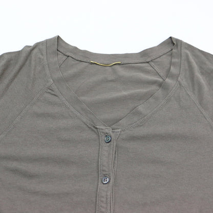 ヘンリーネック ロングスリーブ Tシャツ / Henly Long カットソー 長袖 コットン