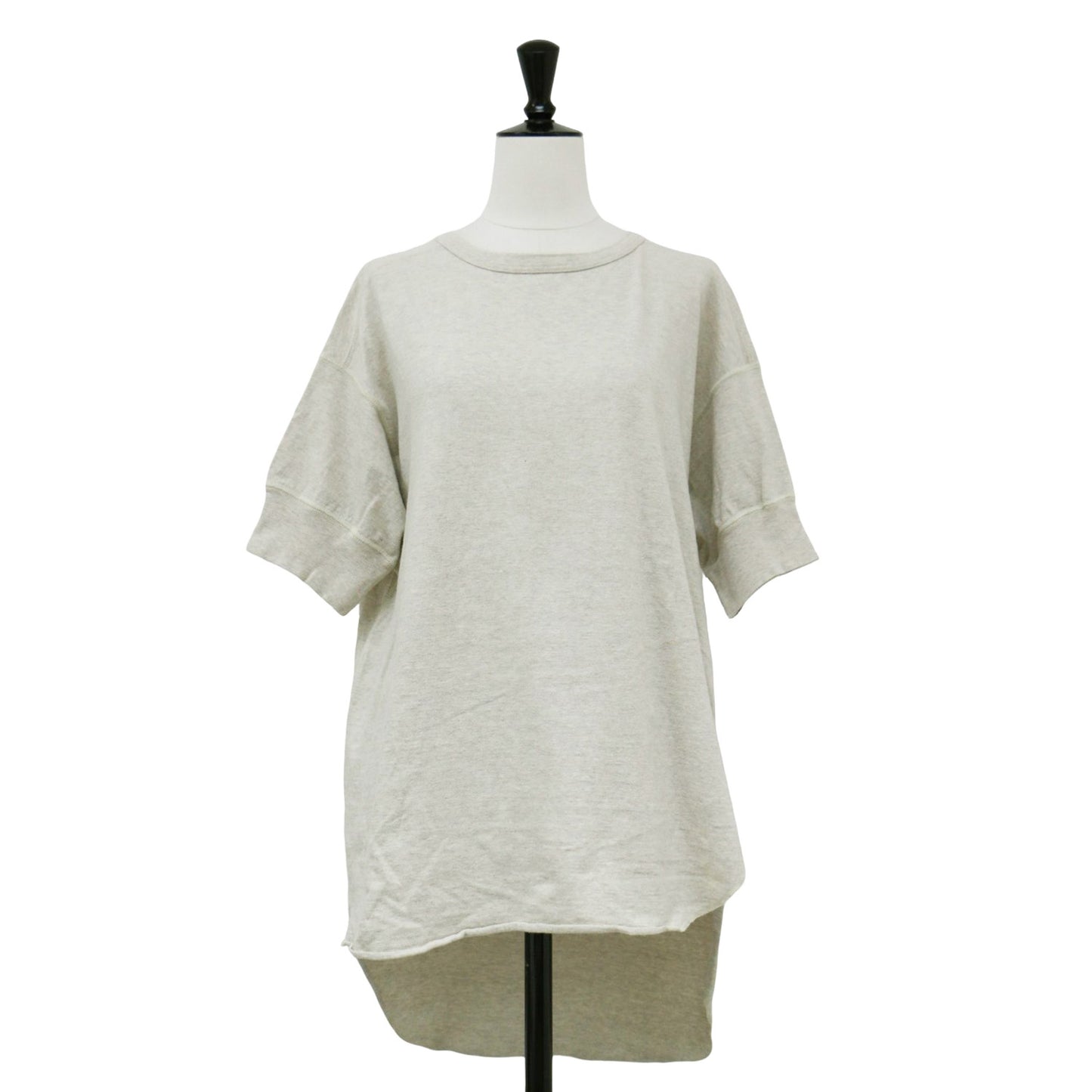 ヘンリー プルオーバー / HENRY Tシャツ カットソー チュニック 半袖 スリット ロゴ コットン