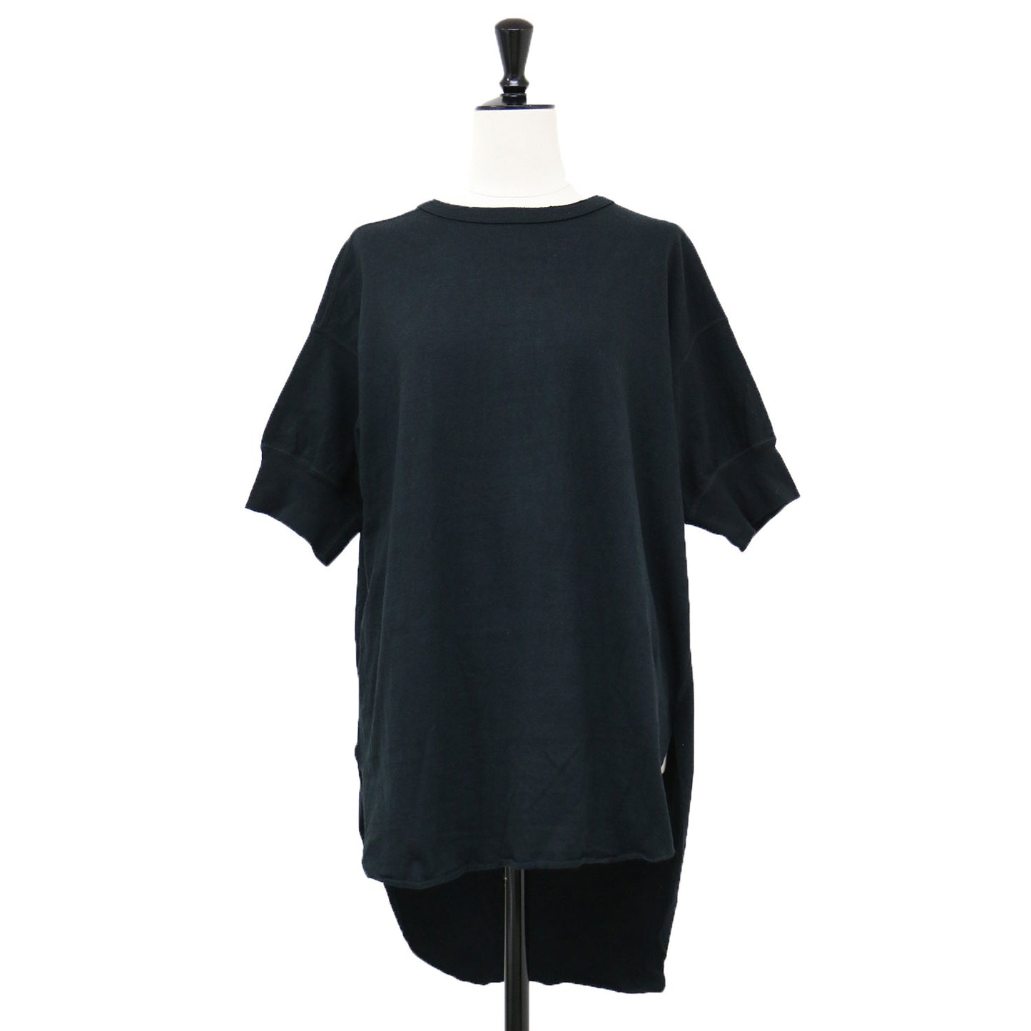 ヘンリー プルオーバー / HENRY Tシャツ カットソー チュニック 半袖 スリット ロゴ コットン