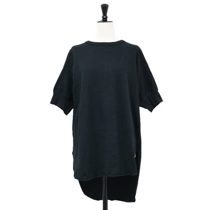 ヘンリー プルオーバー / HENRY Tシャツ カットソー チュニック 半袖 スリット ロゴ コットン