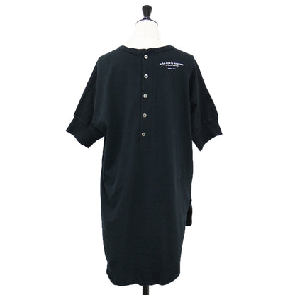 ヘンリー プルオーバー / HENRY Tシャツ カットソー チュニック 半袖 スリット ロゴ コットン